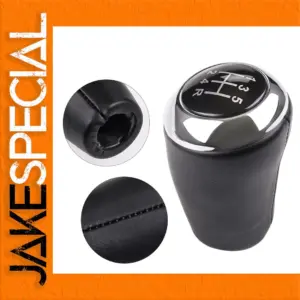 Mazda Black Leather Gear Shift Knob for 5-6 Speed