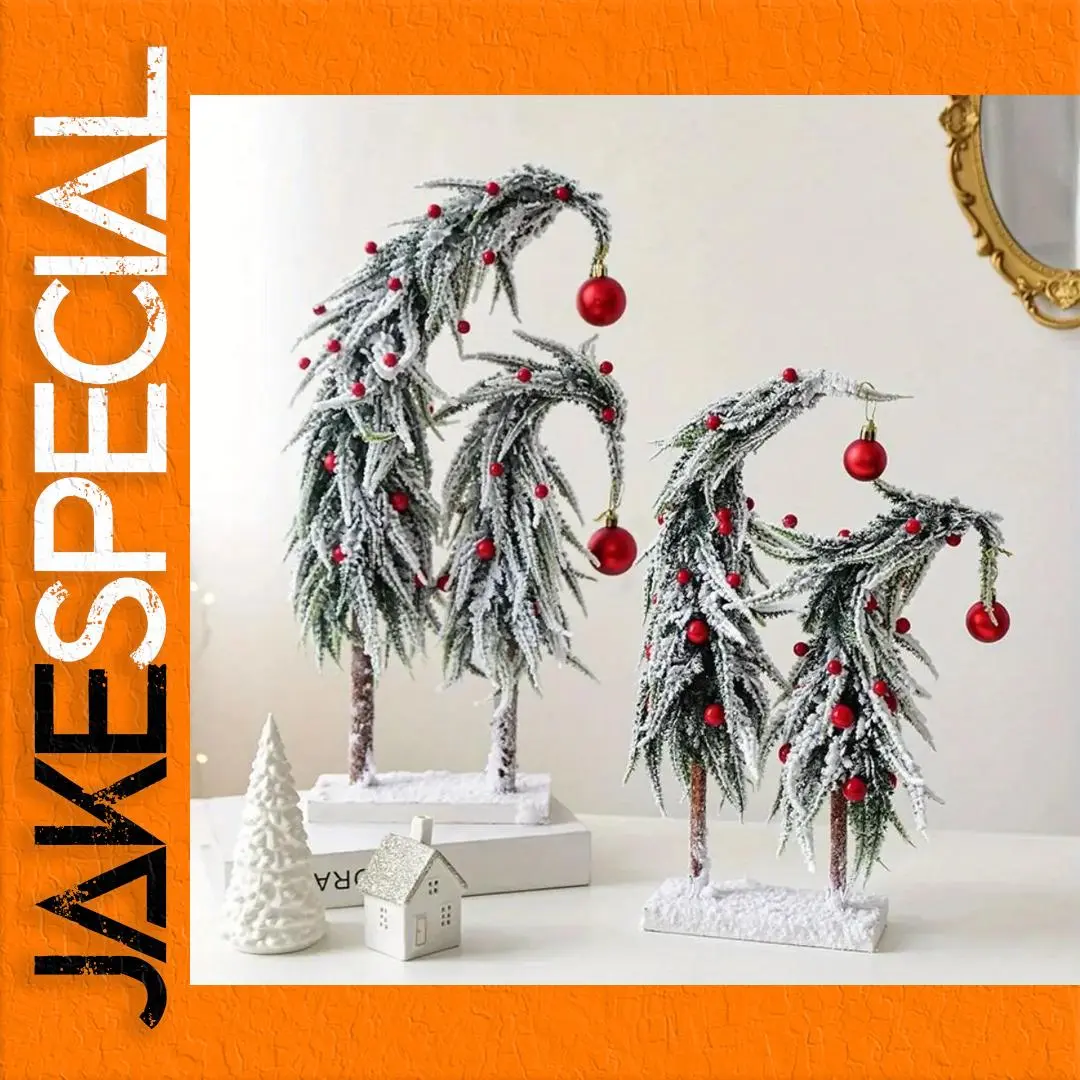 Mini Flocked Cedar Tree for Holiday Decor 1 Mini Flocked Cedar Tree for Holiday Decor