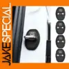 Matte Black Silicone Lock Cover Set for Vehicles