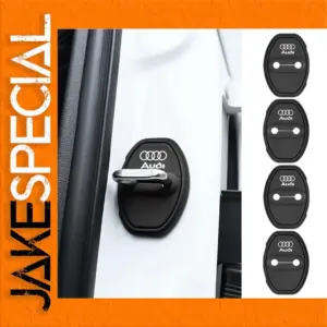 Matte Black Silicone Lock Cover Set for Vehicles