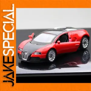 1:36 Scale Diecast Model Car Red with Black Roof