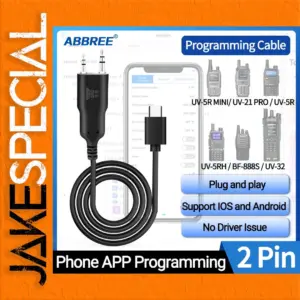 ABBREE K Plug Type-C Programming Cable