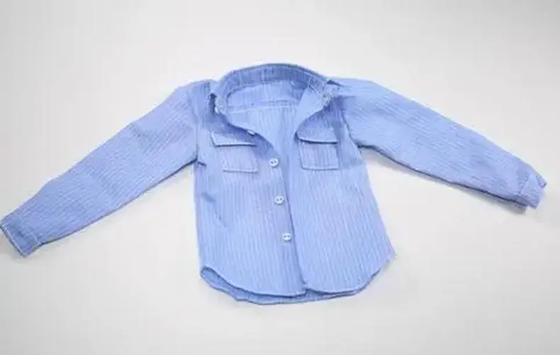 1/6 Scale Male Flannel Plaid Casual Shirt 14 1/6 Scale Male Flannel Plaid Casual Shirt - Image 14