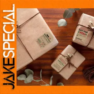 Rustic Kraft Paper Stickers for Holiday Gifts