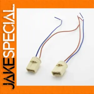 Beige Ceramic G9 Lamp Holder Set