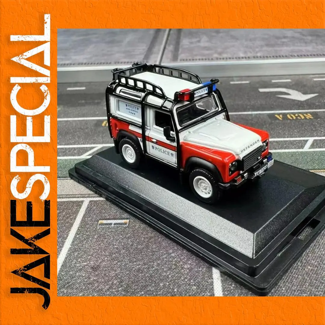1:76 Scale Defender 90 Police Miniature Model 1 1:76 Scale Defender 90 Police Miniature Model
