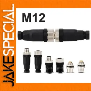 M12 Waterproof Aviation Connector 4-8 Pins