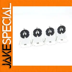 White T8 Lamp Base Holder Set for G13 Bulbs