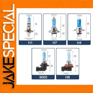 Sleek 12V 55W Halogen Headlight Bulb Set