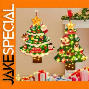 Festive Felt Christmas Tree with Lights