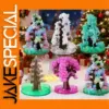 DIY Miniature Textured Christmas Tree Set