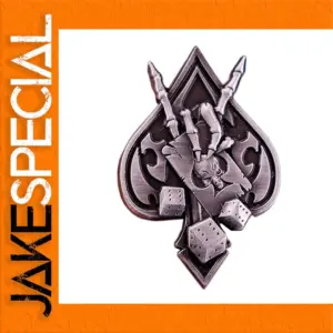 Dice Skull Tattoo Poker Gambler Brooch