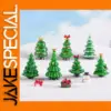 Miniature Christmas Tree Ornament Set for Festive Decor