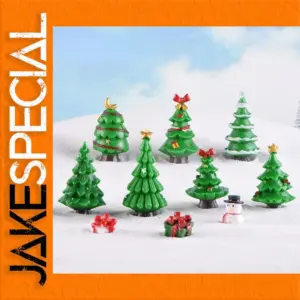 Miniature Christmas Tree Ornament Set for Festive Decor