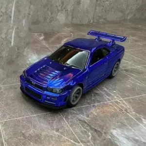 1:64 Nissan Skyline GT-R R34 Diecast Model 18 eb05d0b1f27e45b4943191be upscaled