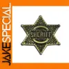 Bronze Western Hexagon Star SHERIFF Badge