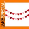 Valentine's Day Red Heart Banner Garland, 3m