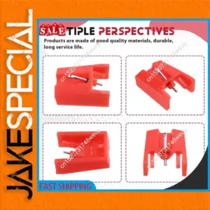 Red Turntable Stylus Needles Set of Two
