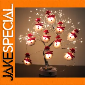 Festive Snowman LED Christmas Garland