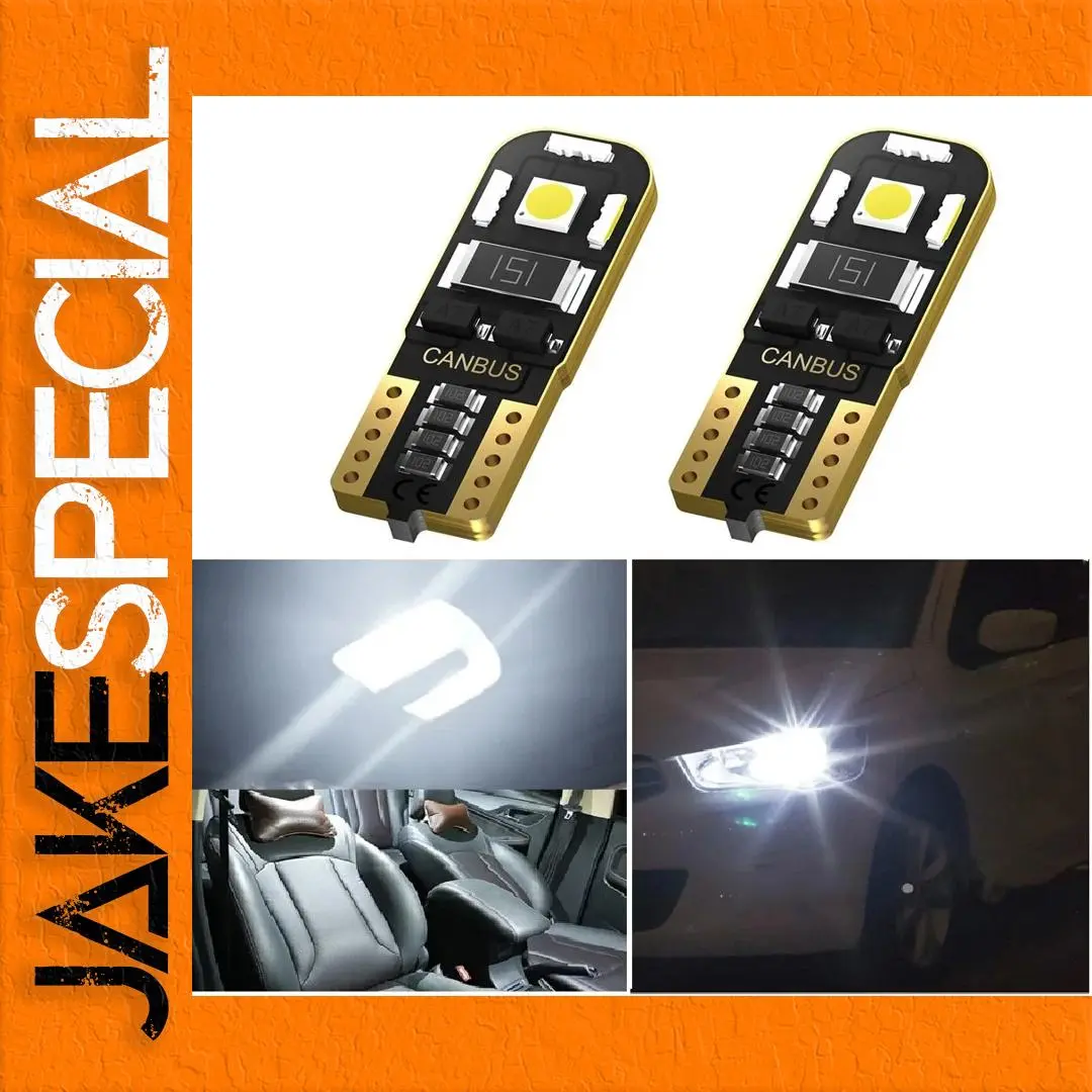 Vehicle LED T10 W5W Bulb 6000K 120 Lumens 1 Vehicle LED T10 W5W Bulb 6000K 120 Lumens