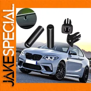 Black BMW Door Latch Pin Set with Caps