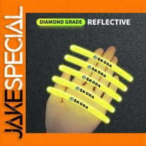 Reflective Wheel Rim Stickers for Škoda Vehicles