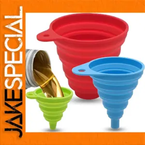 Silicone Collapsible Automotive Funnel Set