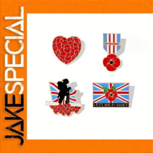 Lest We Forget Poppy Pin Collection Set