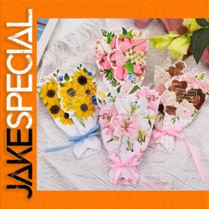 3D Floral Greeting Cards Set (1, 5, or 10)