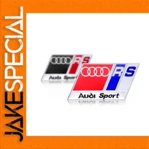 Audi Sport RS Badge Aluminum Emblem 1-2cm