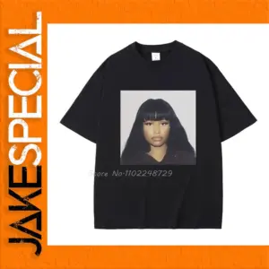 Oversized Nicki Minaj Graphic T-shirt for Men