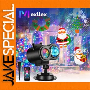 Outdoor Holiday Projector with RGBW Ocean Waves