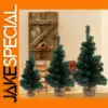 Festive Artificial Conical Christmas Tree Set
