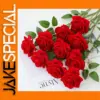 Elegant Artificial Red Rose Bouquet