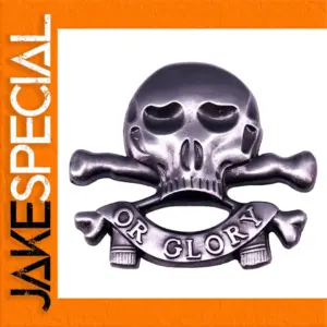 Gothic Death or Honor Skull Brooch Pin