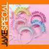 Glitter Happy Birthday Headband for All Ages