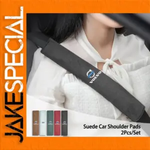 Suede Seatbelt Shoulder Pads Set (35cm & 24cm)