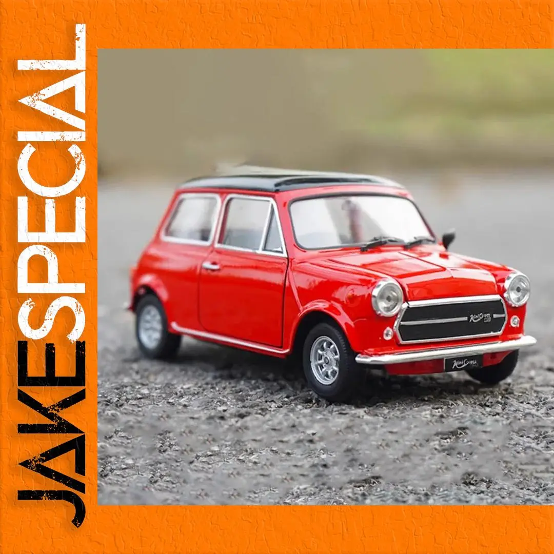 Red Mini Cooper 1300 Diecast Model - 1:24 Scale 1 Red Mini Cooper 1300 Diecast Model - 1:24 Scale