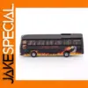Black Long-Distance Bus Model with Fiery Graphics