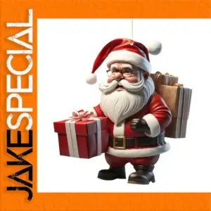 Santa Claus Christmas Ornament 8cm Acrylic