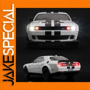 White Dodge Challenger SRT Hellcat Diecast Model