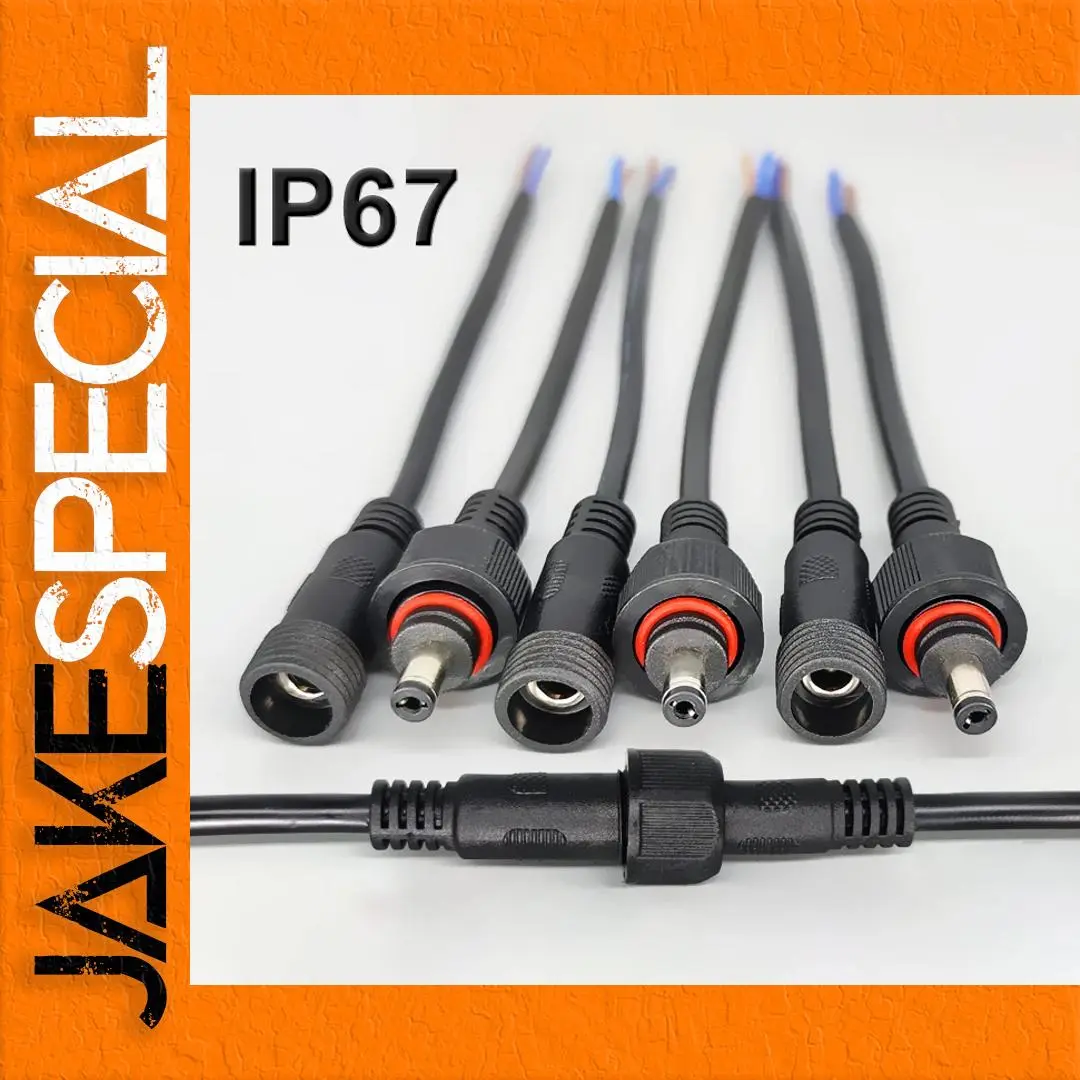 Waterproof DC Power Connector Set 60V, 2-pin 1 Waterproof DC Power Connector Set 60V, 2-pin