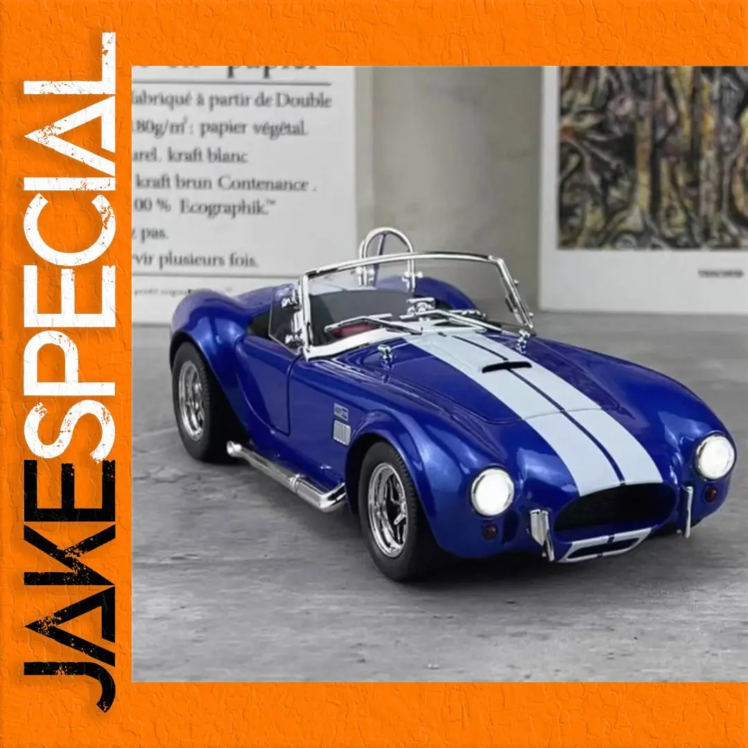 Blue Shelby Cobra 427 S/C Diecast Model 1 Blue Shelby Cobra 427 S/C Diecast Model
