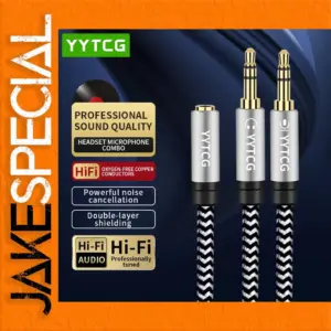 3.5mm Female to Dual Male Audio Splitter Cable