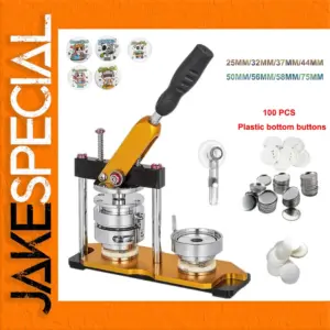 Heavy-Duty Badge Button Maker Machine 25mm-75mm