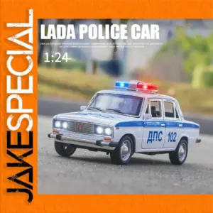2016 Lada Police Car 1:24 Diecast Model