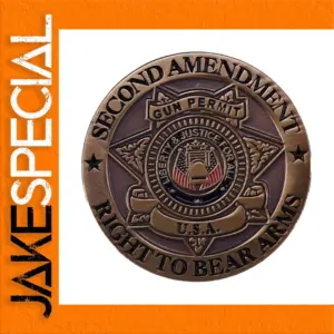 USA Second Amendment Lapel Pin Badge