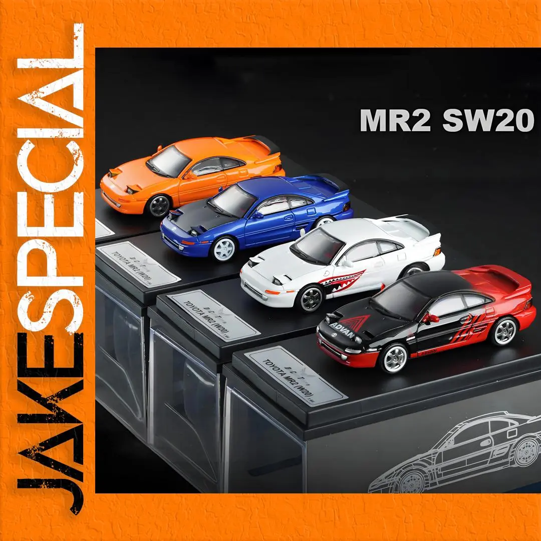 Miniature Toyota MR2 SW20 Diecast Model 1:64 Scale 1 Miniature Toyota MR2 SW20 Diecast Model 1:64 Scale