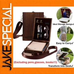 Vintage Handmade Wooden Artist Storage Box for Creatives