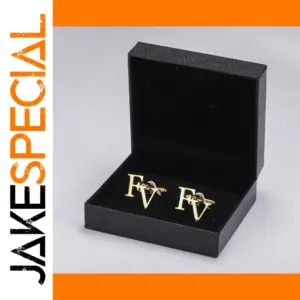 Personalized Stainless Steel Gold and Silver Cufflinks